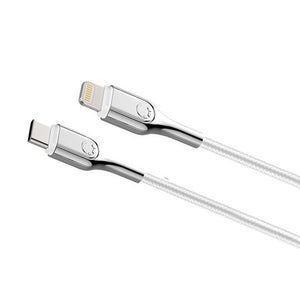 Cygnett Armoured Lightning to USB-C Cable [White]
