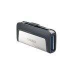 SanDisk Drive USB Ganda Ultra Tipe-C [256 GB] USB flash drive USB Type-A / USB Type-C 3.2 Gen 1 (3.1 Gen 1) Grey, Silver