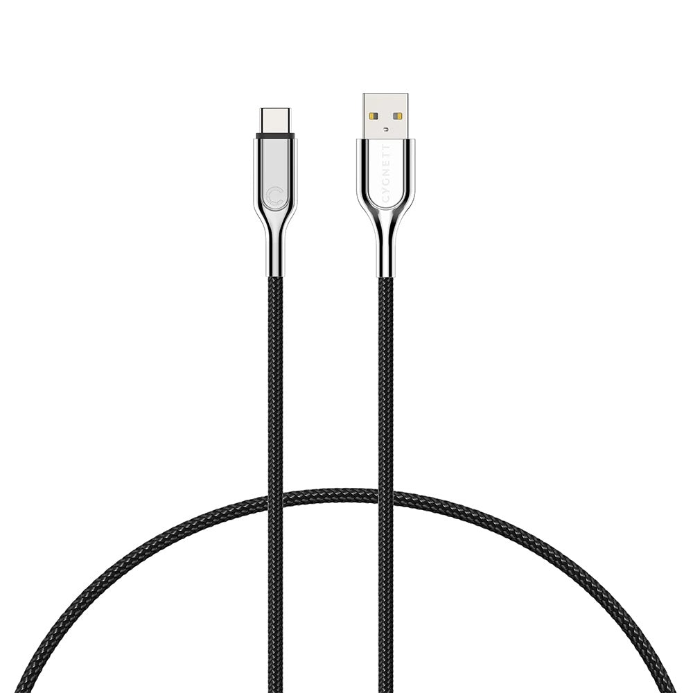 Cygnett Armoured USB-C to USB-A (USB 2.0) Cable (3m) [Black]