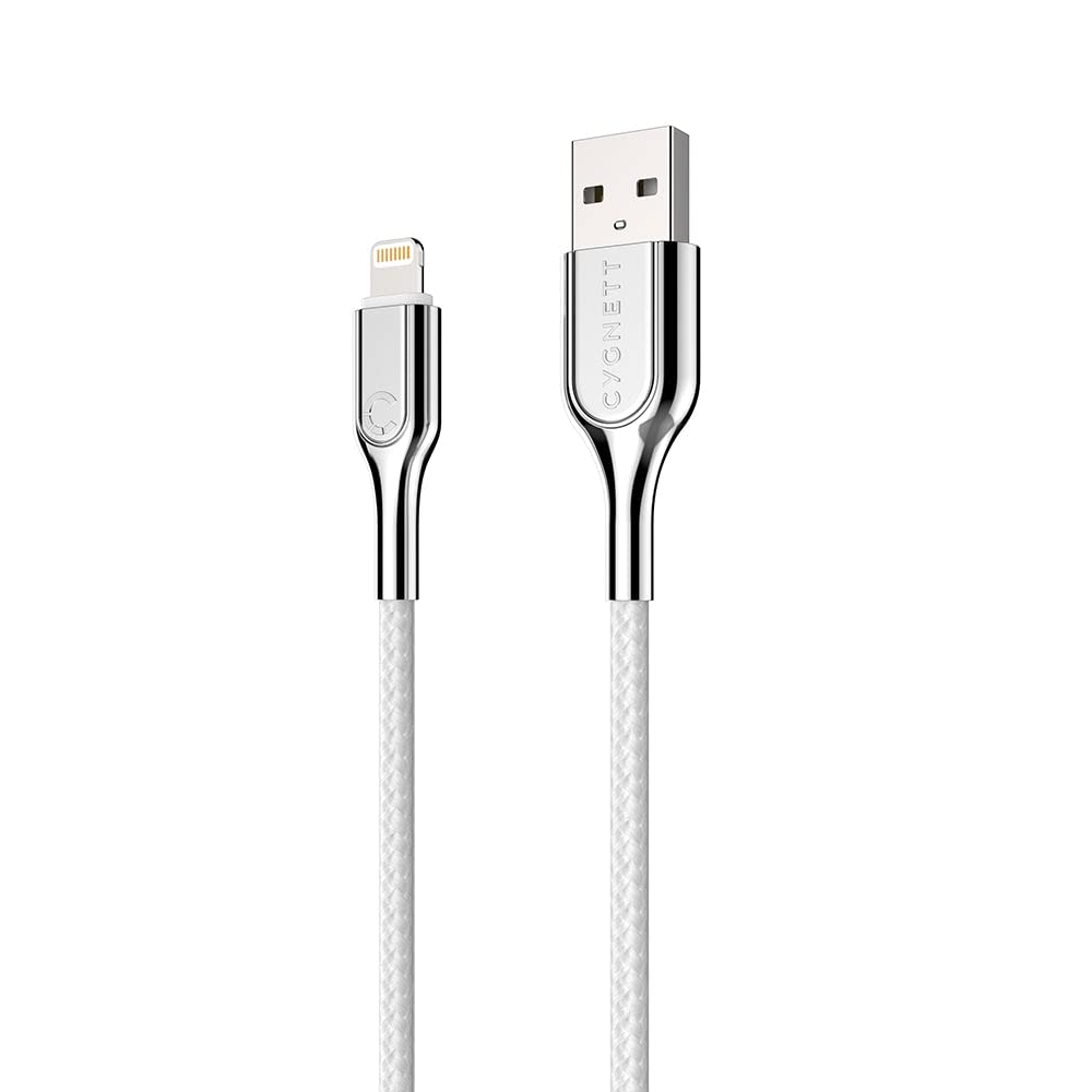 Cygnett Armoured Lightning to USB-A Cable 1M - White