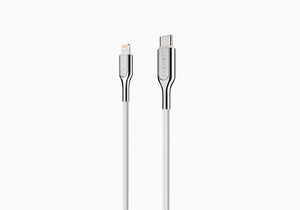 Cygnett Armoured 1m Lightning to USB-C Cable (White)