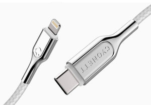 Cygnett Armoured 1m Lightning to USB-C Cable (White)