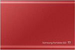 Samsung T7 Portable SSD USB 3.2 Gen.2 [2TB] (Metallic Red)