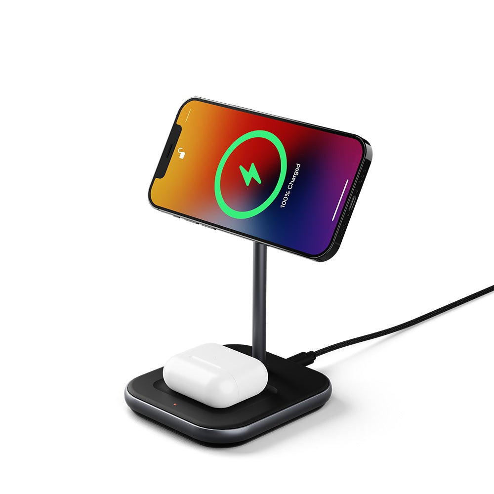 Cygnett 2-in-1 Magnetic Wireless Desk Charger [Black]