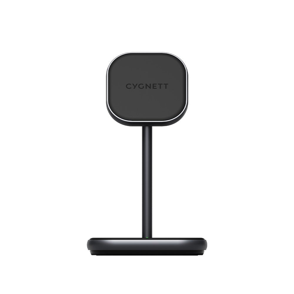 Cygnett 2-in-1 Magnetic Wireless Desk Charger [Black]