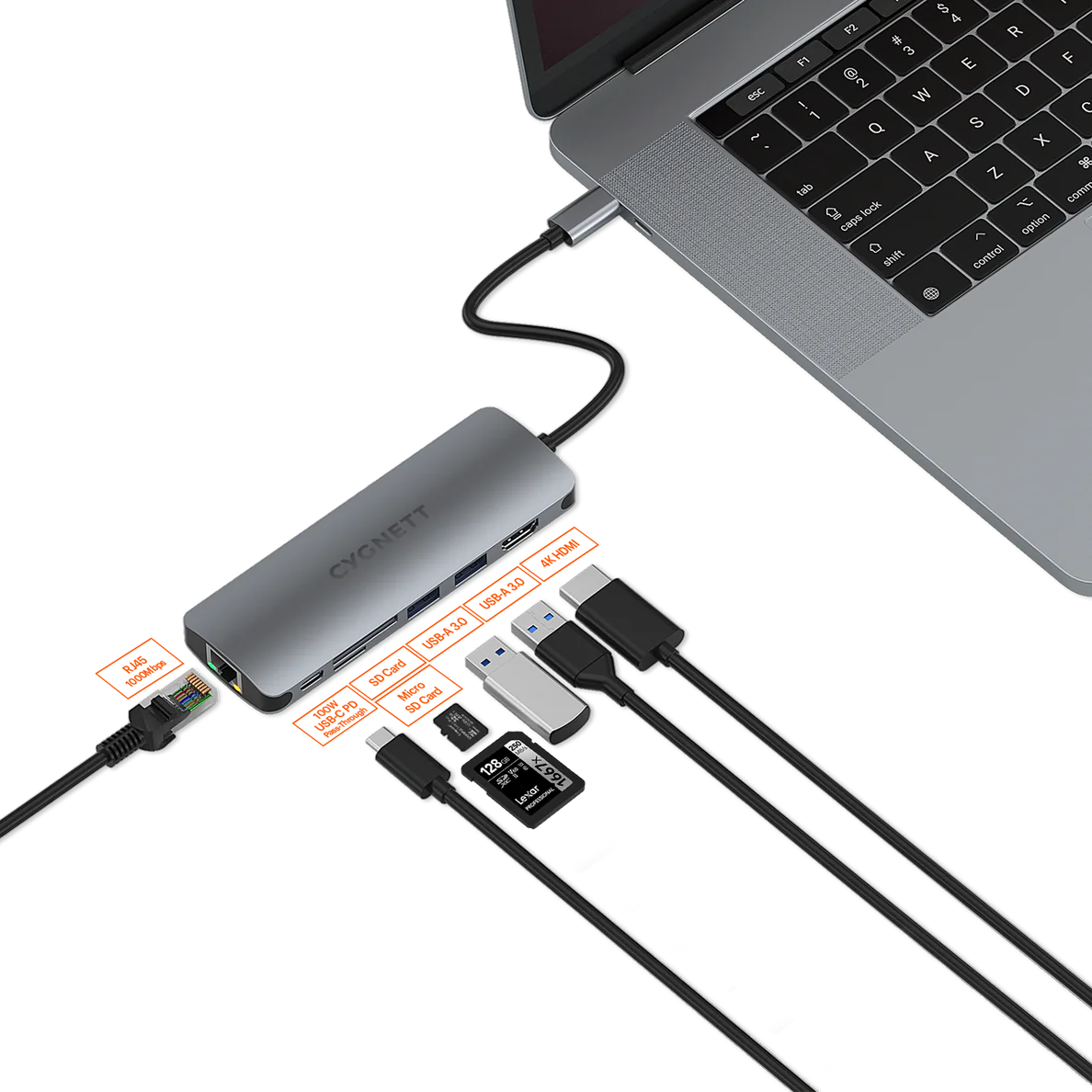 Cygnett Unite DeskMate USB-C Hub