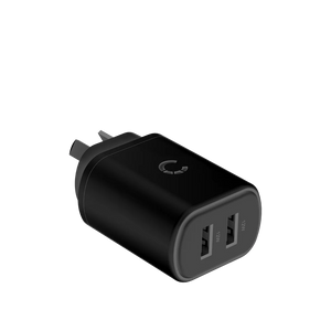 Cygnett PowerPlus 12W  USB-A Dual Port Wall Charger