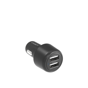 Cygnett CarPower 2x12W (12W Total) Car Charger - Black