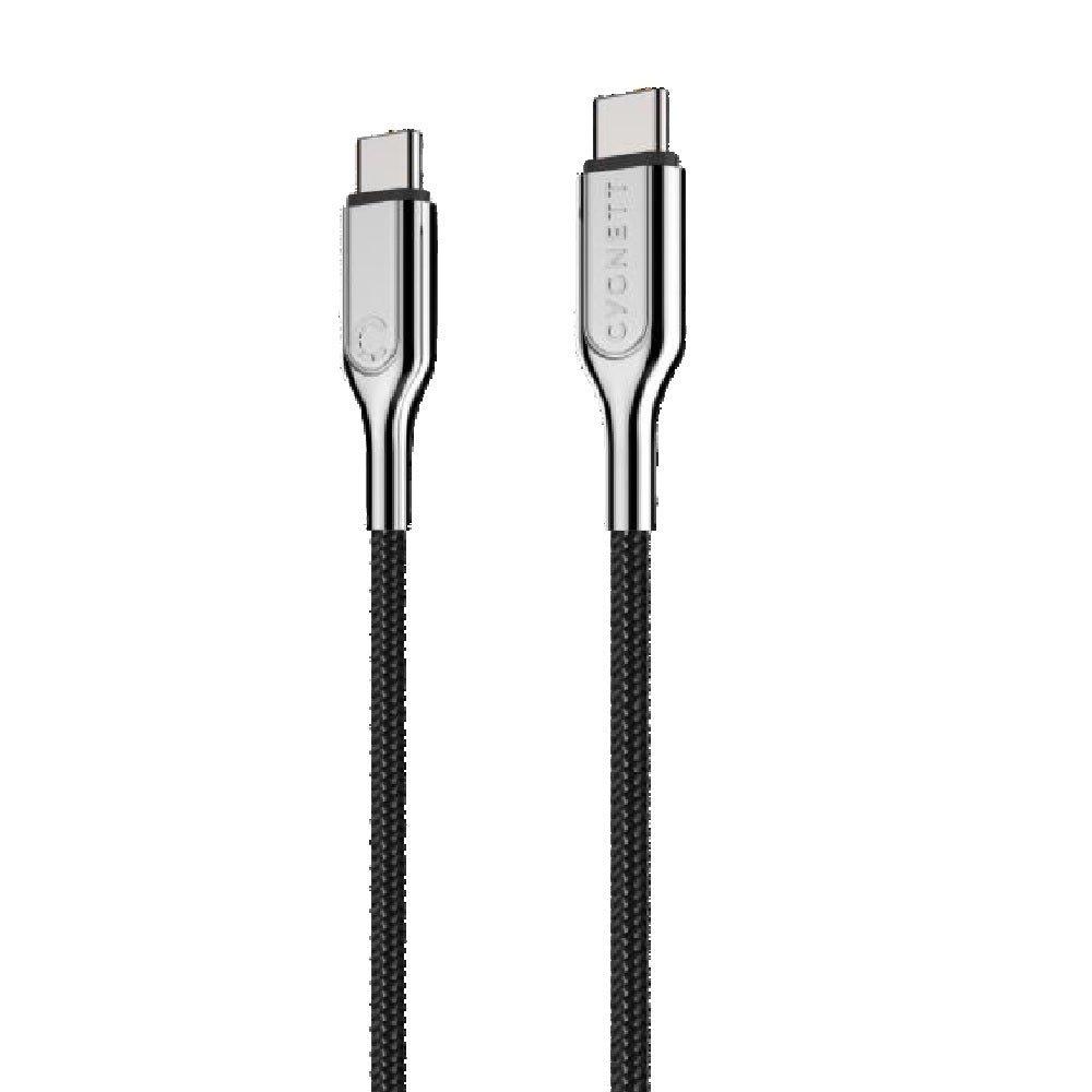 Cygnett Armoured Pro 240W USB 4.0 USB-C to USB-C Cable 1M - Black