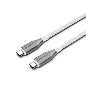 Cygnett Armoured USB-C to USB-C Cable [White]