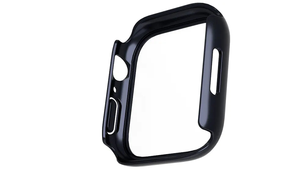 Cygnett EdgeShield Case with 9H Glass Screen Protector for Apple Watch 7.41 mm - Black