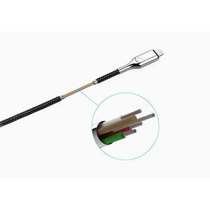 Cygnett Armoured Lightning to USB-A Cable 10cm (Black)