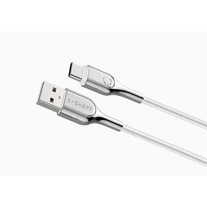 Cygnett Armoured 3AMP/60W 2.0 USB-C to USB-A Cable 1m (White)