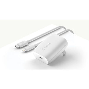 Belkin BoostUp 20W USB-C Wall Charger with USB-C to Lightning Cable