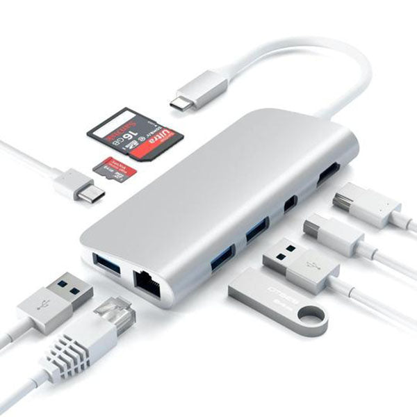 Satechi USB-C Multimedia Adapter 4K Ethernet Display Port